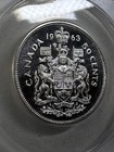 1963 Canada 50 Cents Silver Coin Proof Like Graded Ms 66 By Anacs