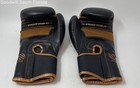Sanabul Essential Gel Black Orange Hook And Loop Boxing Gloves 14 Oz