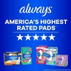 Always Maxi Pads With Wings Size 2 Long Super Absorbency Unscented 42 Count