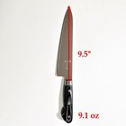 9 5-inch Chef Knife German Steel Pakkawood Handle   Edge Guard Black Storage Bag