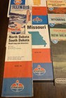 Lot Of 21 Vintage Us State Highway Road Maps - Gas   Oil   Standard Mobil Conoco