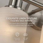 32   Vanity Light 5 Lights With Glass Shade Bathroom Mirror Wall Nickel Fixture