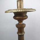 Antique Brass Church Alter Candlestick Holder Sacred Heart 26  Tall  1