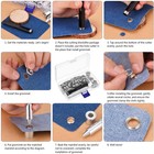 100 Sets Grommet Tool Kit     6mm To 14mm Eyelets For Clothes  Shoes   Diy Crafts
