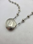Vintage Estee Lauder Perfume Pendant Moonsilver Necklace 25  Read