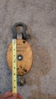 Vintage 6  Boston   Lockport Block Co     graphite Bronze    Block And Tackle Pulley