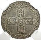 1703 Silver England 6 Pence Queen Anne Coin Ngc Mint State 62 Vigo Bay