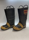Vintage Servis Firebreaker Structural Firefighting Boots Black Yellow Mens Size