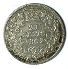 1862 20c Canada New Brunswick Rare Low Mintage