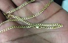 2 7mm 14k Solid Yellow Gold Cuban Link Chain Necklace Men Women 16  Best Seller 