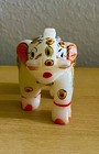 Rare Hand Carved Marble Elephant Statue Home Decor Art Figurine Green Gold 2 25   
