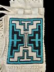 Authentic Rare Vintage Native American Indian Beaded Leather Bag Pouch Medicine 
