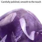 Natural Amethyst Quartz Crystal Carved Elephant Healing Stone Animal Statue Gift