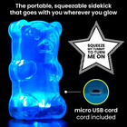 Squeezable Gummy Bear Night Light - Rechargeable  Portable  Squishy Lamp  60-   