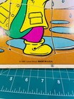 Vintage 1993  Playskool Barney Dancin In The Rain Wooden Tray Puzzle