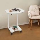 Over The Bed Side Table Wheels Hospital Overbed Rolling Tray Bedside Usa