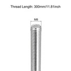 4 Pcs M8x300mm Fully Threaded Rod 1 25mm Pitch 304 Stainless Steel Right