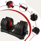 Single Adjustable Dumbbells  5 5-52 5lbs Dumbbell Set With Quick-select Weig
