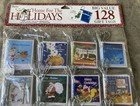 128 Count Darice Christmas Holiday Gift Tags-cards-16 Designs-sealed-new 2 x2 