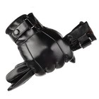Leather Gloves Motorcycle Men Full Finger Touch Screen Driving Winter Warm New