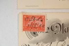  2  Antique Bank Checks 1898 Battleship Scott  r164 The National Bank Merrill Wi