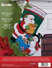 Bucilla Felt Applique Christmas Stocking Kit Santa s List 18 Inch