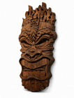 Handmade Tiki Mask Wood Carving Wall Art Polynesian Hawaiian Tribal Decor