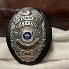 Jacksonville Naval Air Station Guard Badge  49 - Badge With Black Holder