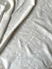 Antique  Linens- C 1900  Lovely 85   Linen Tablecloth W reticella  filet Lace