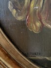 19th Century Baroque Flowers In A Vase Medici Antique Oil Painting Signed C 1860