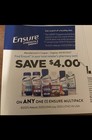 12 -  4 On Any One  1  Ensure Multipack Exp 4-30-2027 Coupon   Ensure Coupon