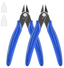 5 Inch Micro Flush Cutter 2 Pack Small Wire Cutters Spring Loaded Cutting Plier