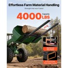 Uimoso 4000 Lbs Clamp-on Pallet Forks  60-inch Tractor Forks With Stabilizer Bar