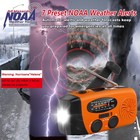 Emergency Hand Crank Radio With Led Flashlight  Am fm Noaa Weather Orange