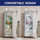 Upstreman Upright Freezer 7 Cu Ft  Stand Up Deep Refrigerator  Temp Control  Rev