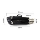 For Kawasaki Z900 2017-2025 Z900 Se 2018-2025 Black Muffler Pipe Exhaust Tip