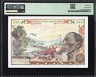 Central African Republic 5000 Francs P11 1980 Pmg64 Choice Unc Beautiful   Rare