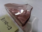 Hand Blown Pink Art Glass Modern Sculptural Vase Translucent Table Home Decor