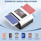 Multicolored Automatic Card Shuffler For 1-2 Decks  Usb-c Rechargeable  Dual Mod