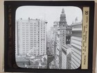 Up Broadway From Bowling Green  New York City  Magic Lantern Glass Slide