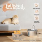Cat Water Fountain Stainless Steel Drinking Automatic Pet Bowl Pet Supplies Dog