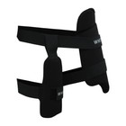 White Dot Cricket Thigh Guard Inner Boys Lower Body Protection Right Hand Black
