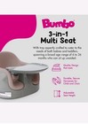 Bumbo Toddler Multi Seat 3-in-1 Booster High Chair And Tray  Breige sonoran Rose