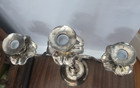 Vintage Godinger Silver Plated 3 Arm Candelabra 20th Century Baroque Ornate 14 