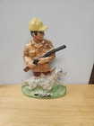 Vintage 1973 Ezra Brooks Hunter And Dog Decanter  Empty