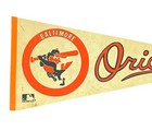 Vintage 1970s Baltimore Orioles Felt Pennant 29 Inch Full Size Some Marks