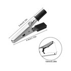 50pcs Electrical Test Clamps Metal Alligator Clips With Red   Black Handle Bulk