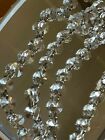 3 3 Feet Chandelier Crystal Bead Chain Prism Parts Aaa 30  Lead K9 14mm Silver