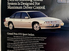 1991 Pontiac Grand Prix Ste Sport Sedan Print Ad Motorweek Drivers Choice