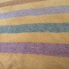 Vintage Mcm Wool Blanket  Yellow W  Stripes - 81    X 69   